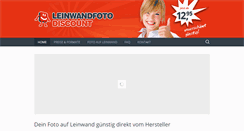 Desktop Screenshot of leinwandfoto-discount.de