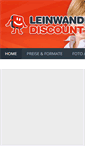 Mobile Screenshot of leinwandfoto-discount.de